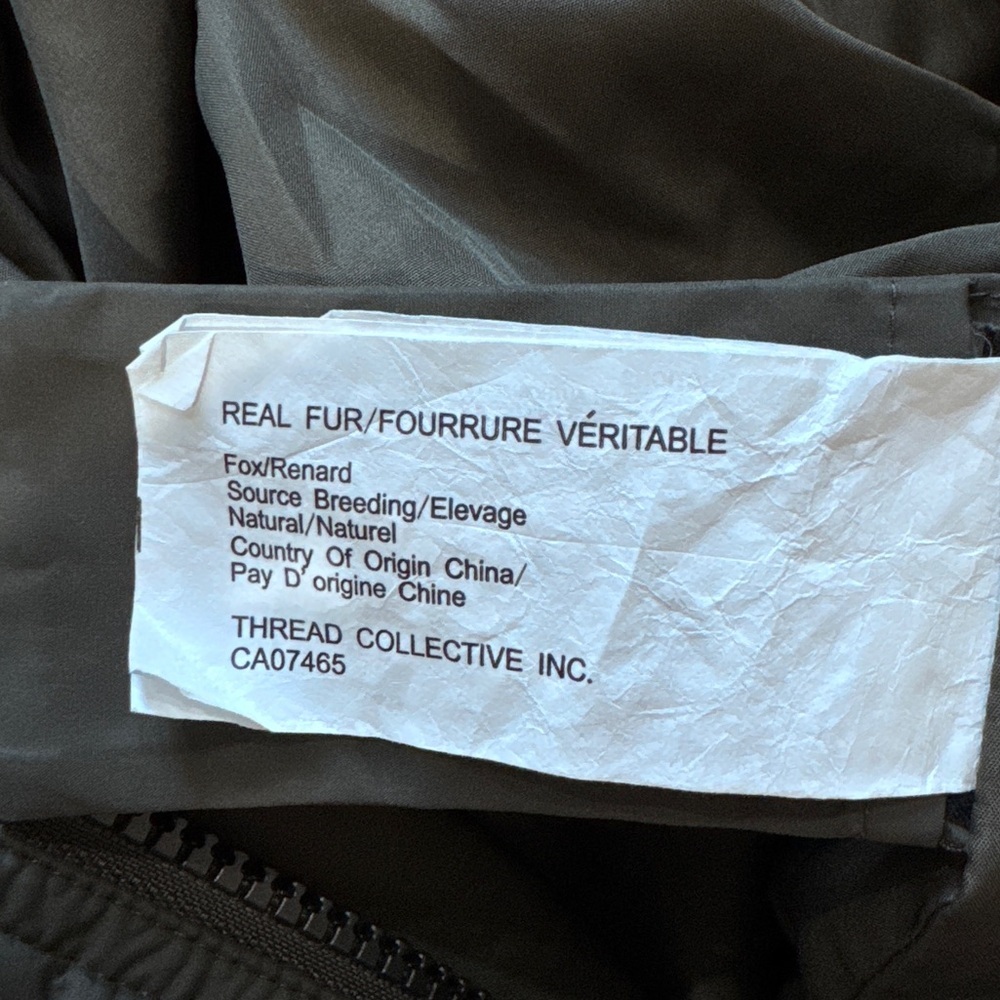 PAJAR Canada Womens Khaki Mid Length Coat With Real Fur In XS - Picture 11 of 17